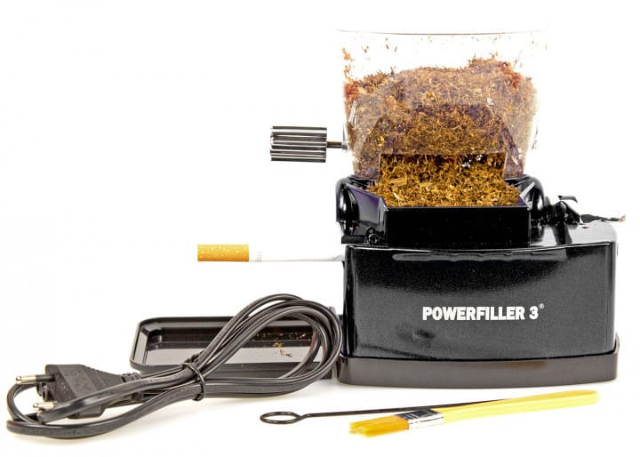 Powerfiller 3 - mit Trichter - elektrische Stopfmaschine  - Farbe: schwarz